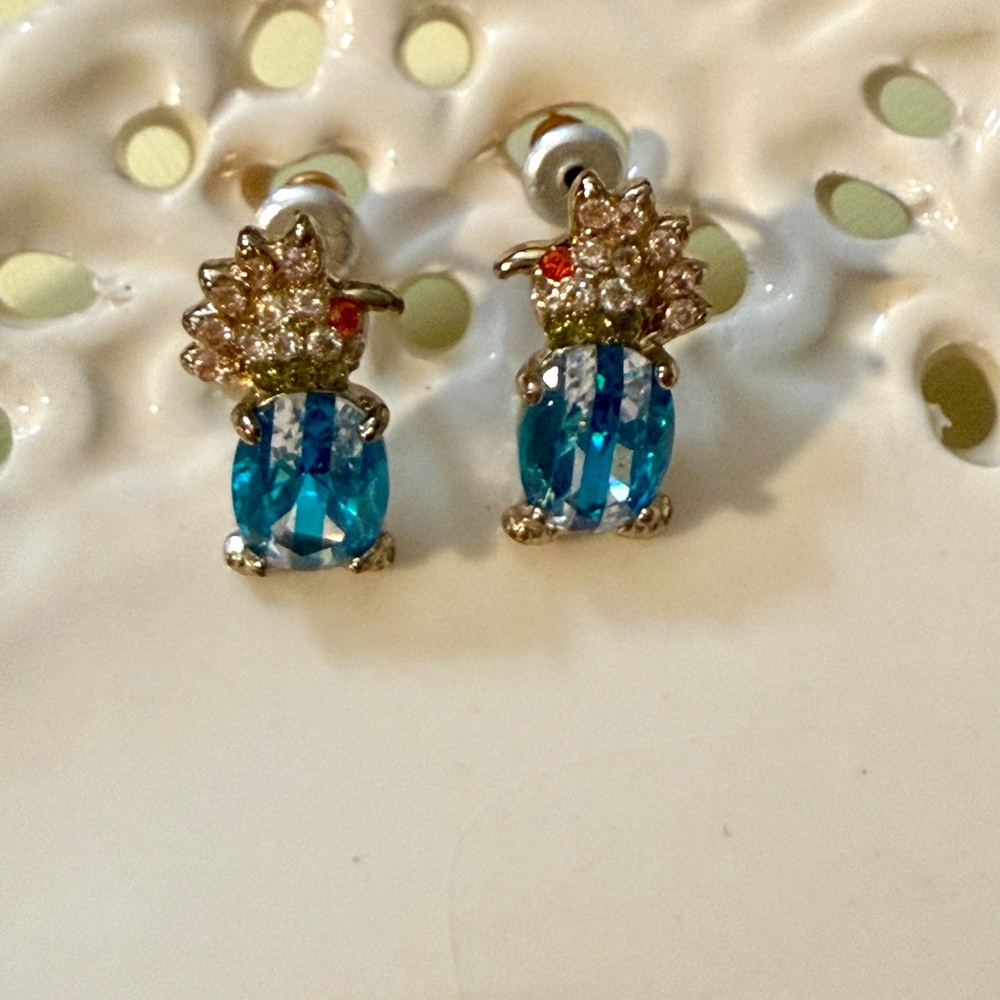 Betsey Johnson Parrot Earrings